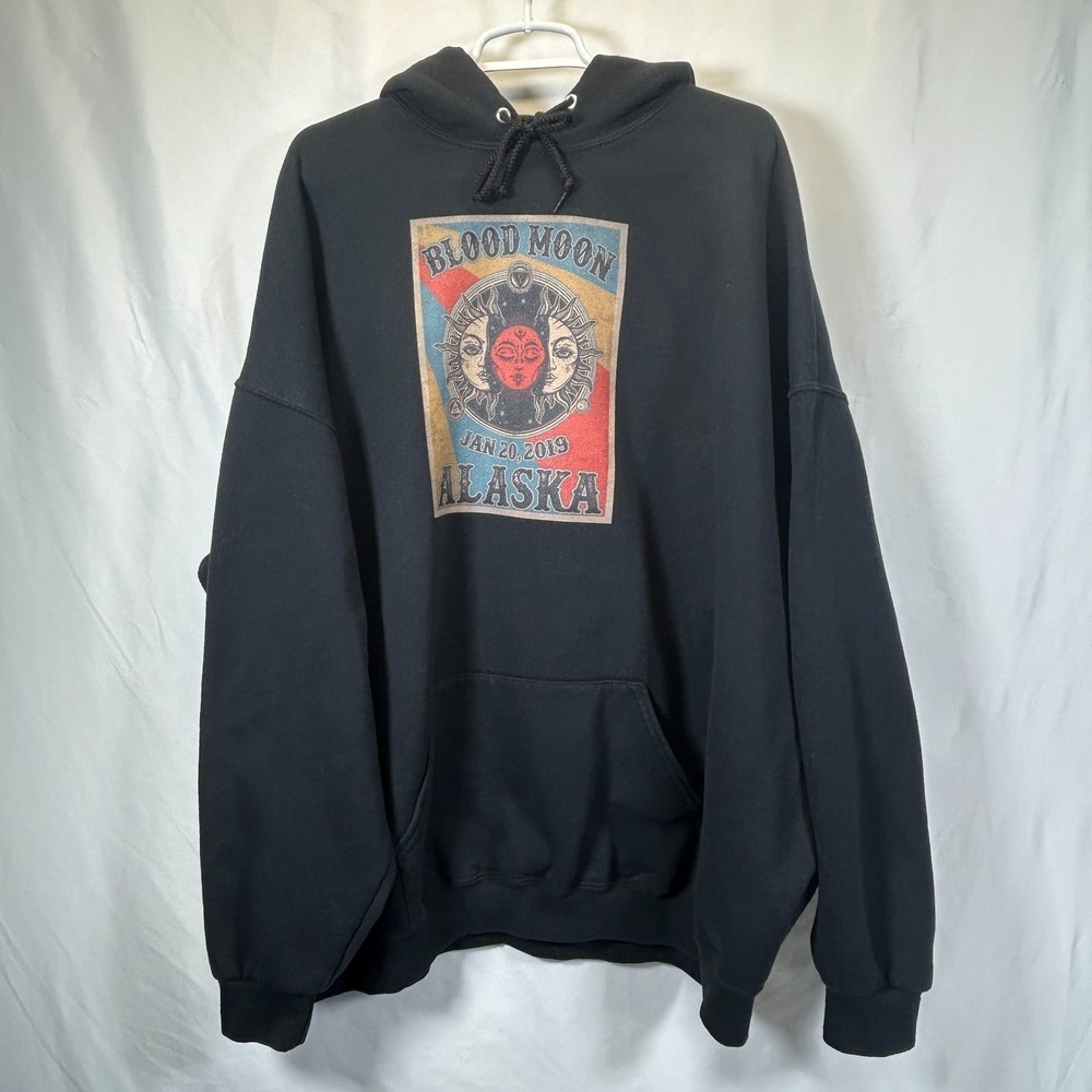Alaska Hoodie Sweatshirt Celestial Sun Blood Moon 4XL 2019 90s Y2K Cruise Juneau